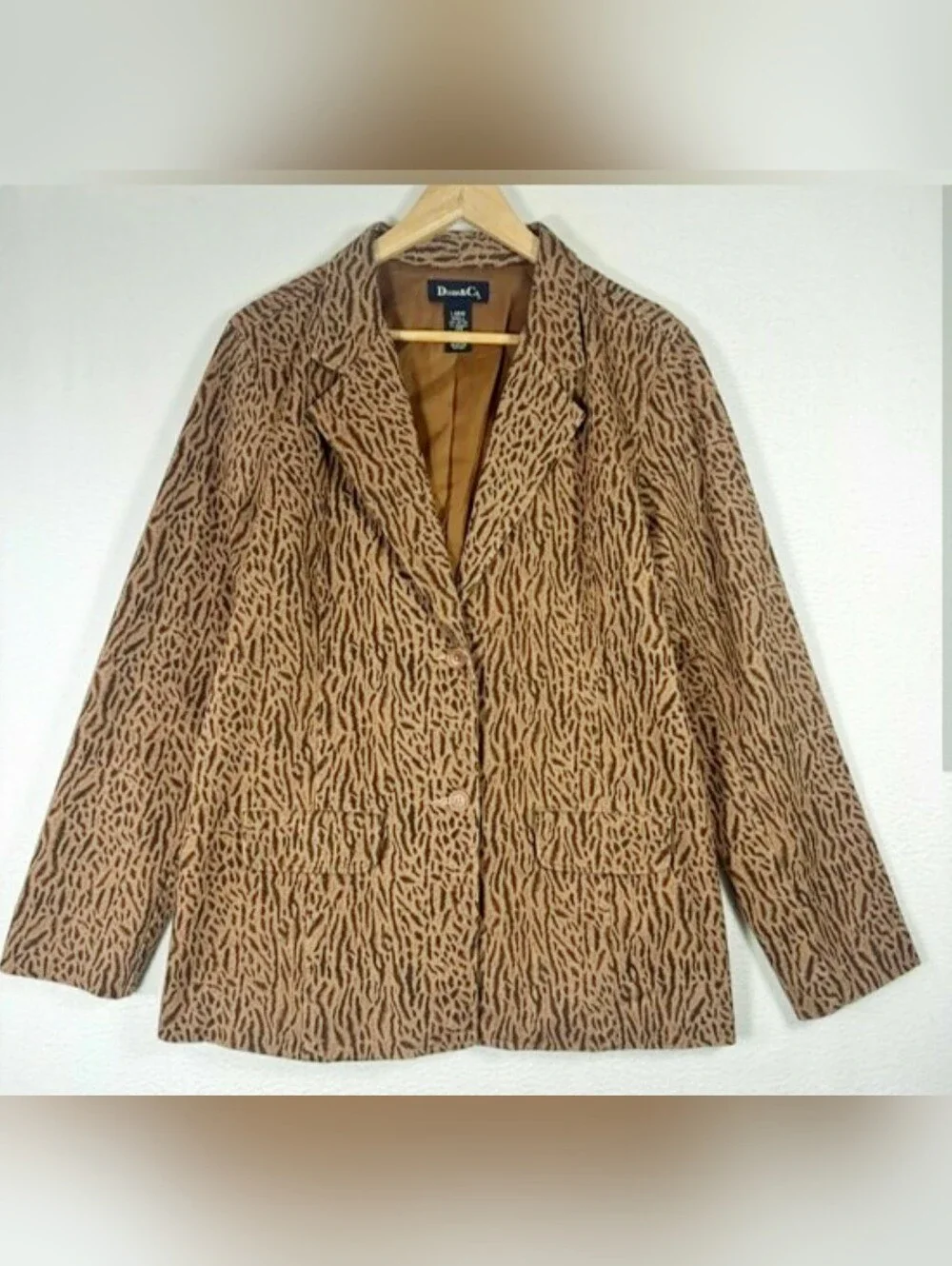 Vintage 3XL Y2K Boho Western Animal Print Cotton Boyfriend Whimsical Jacket
